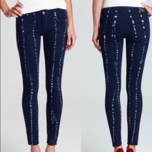 Paige Bleach Print Jeans Like New